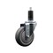 Service Caster 4'' SS Thermoplastic Rubber Wheel Swivel 1-1/4'' Expanding Stem Caster SCC-SSEX20S414-TPRB-114 - alternate 1